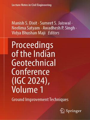 cover image of Proceedings of the Indian Geotechnical Conference (IGC 2024), Volume 1